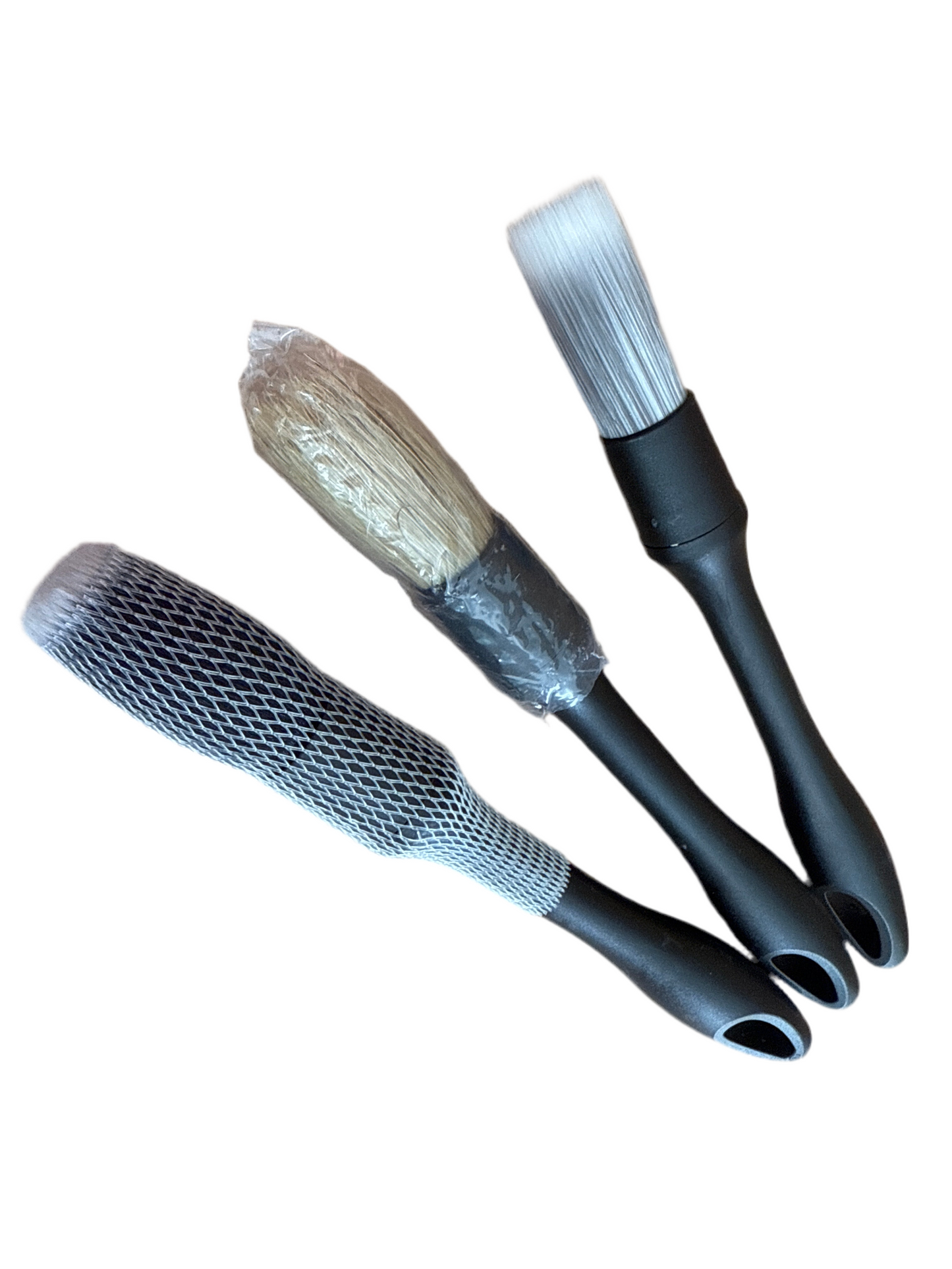 Master Pro Detailing Kit de 3 brochas, soft, medium y hard