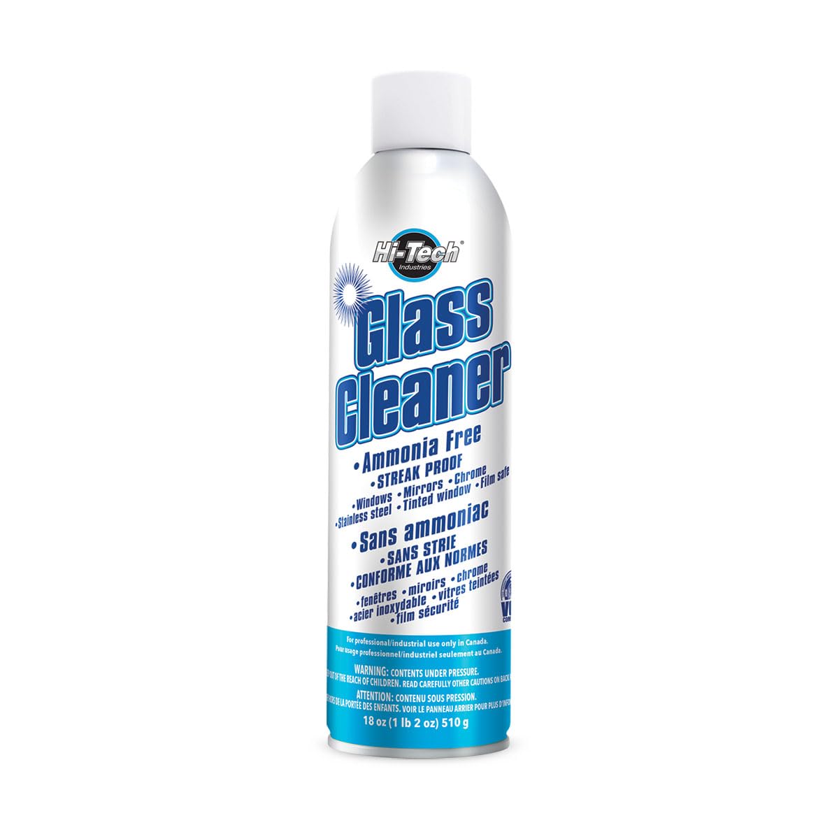 Hi Tech Aerosol Glass Cleaner