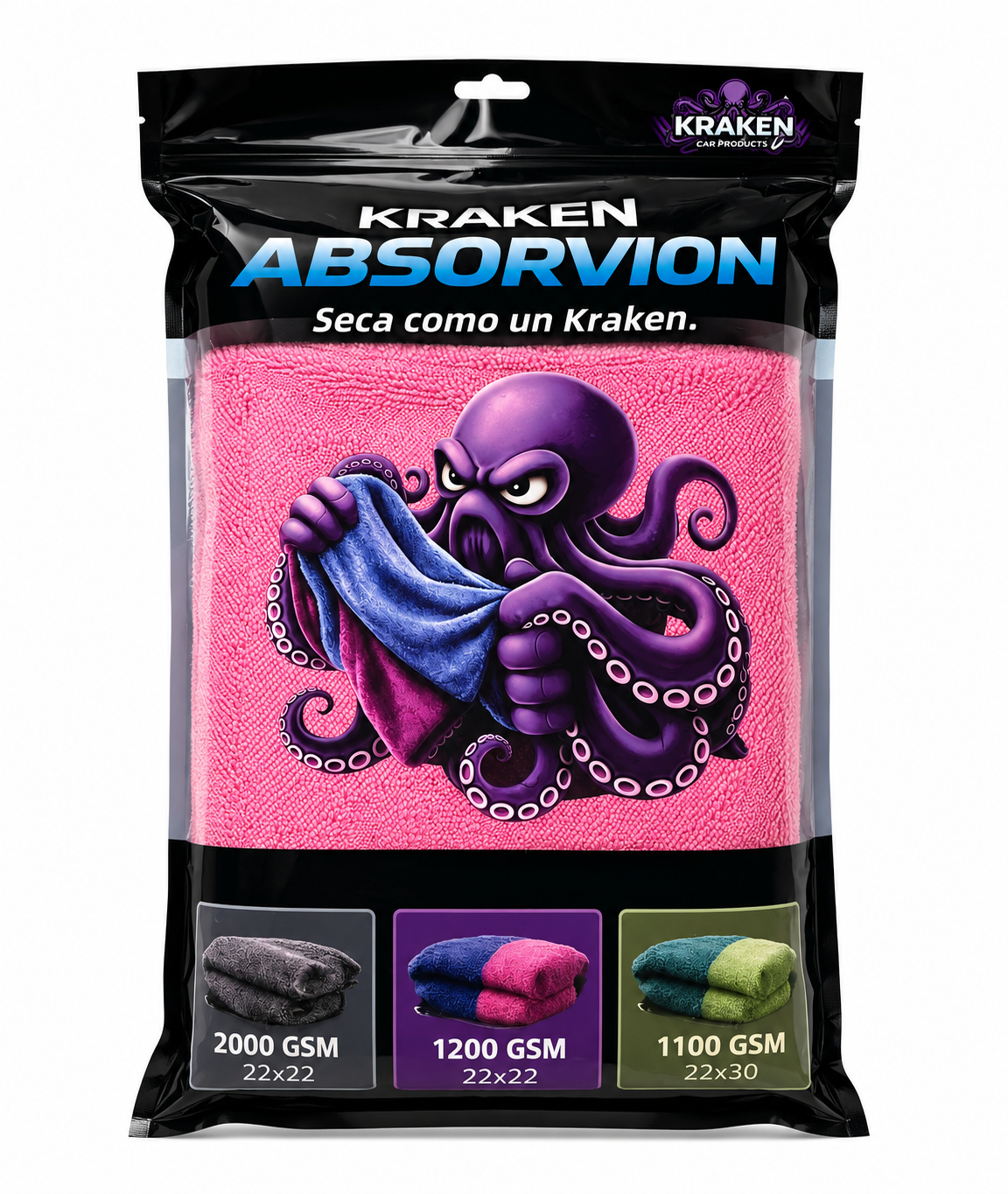 Kraken Absorvion 22”x22” 1,200GMS