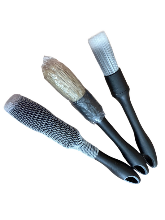 Master Pro Detailing Kit de 3 brochas, soft, medium y hard