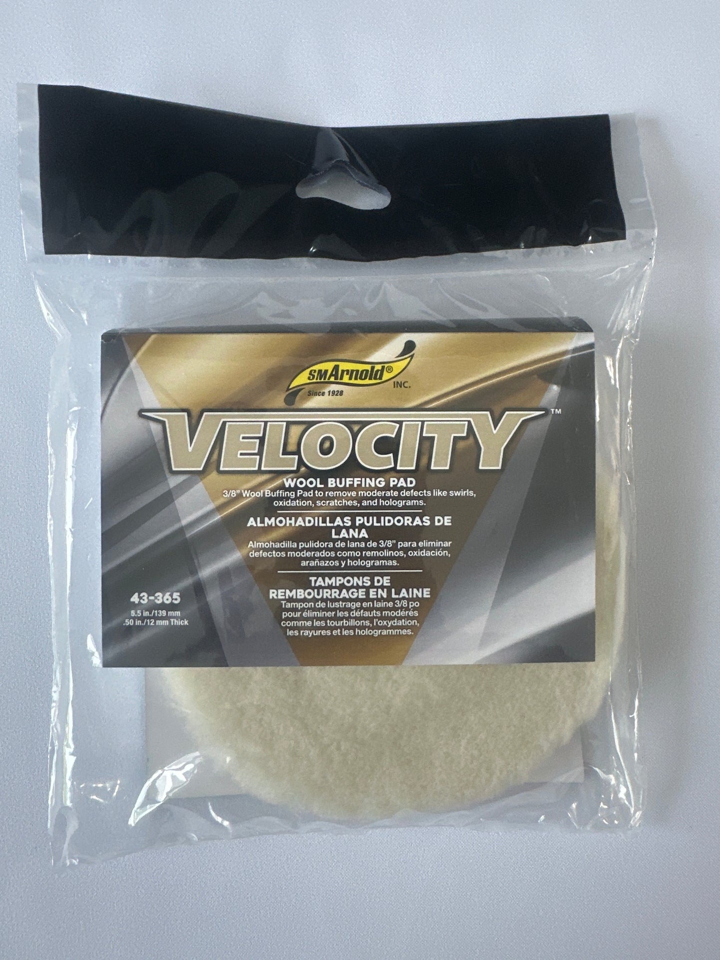 Sm Arnold 5” Velocity Wool Pad Heavy Cut
